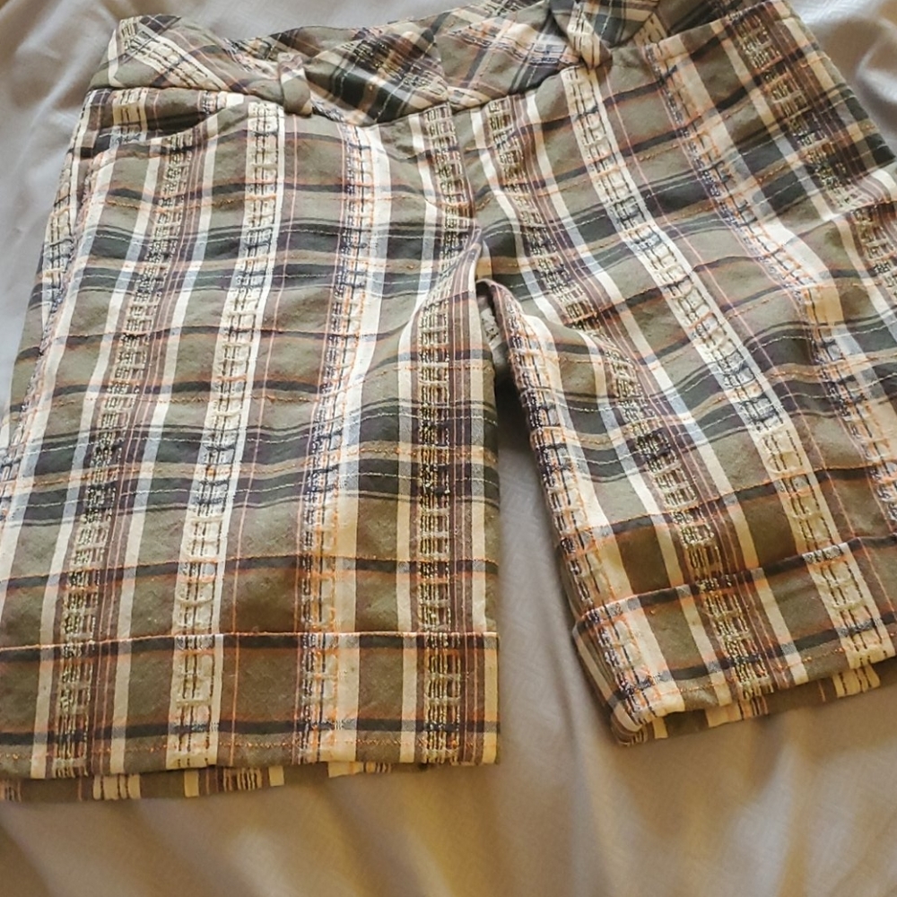 Trina Turk Mid-Thigh Plaid Shorts